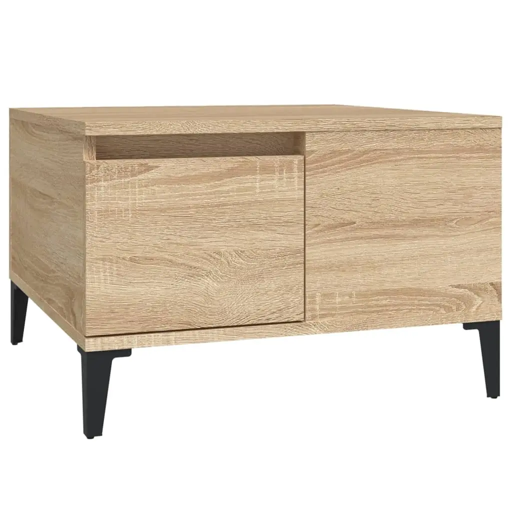 Coffee Table Sonoma Oak 55x55x36.5 cm Engineered Wood 821087 - Furniture