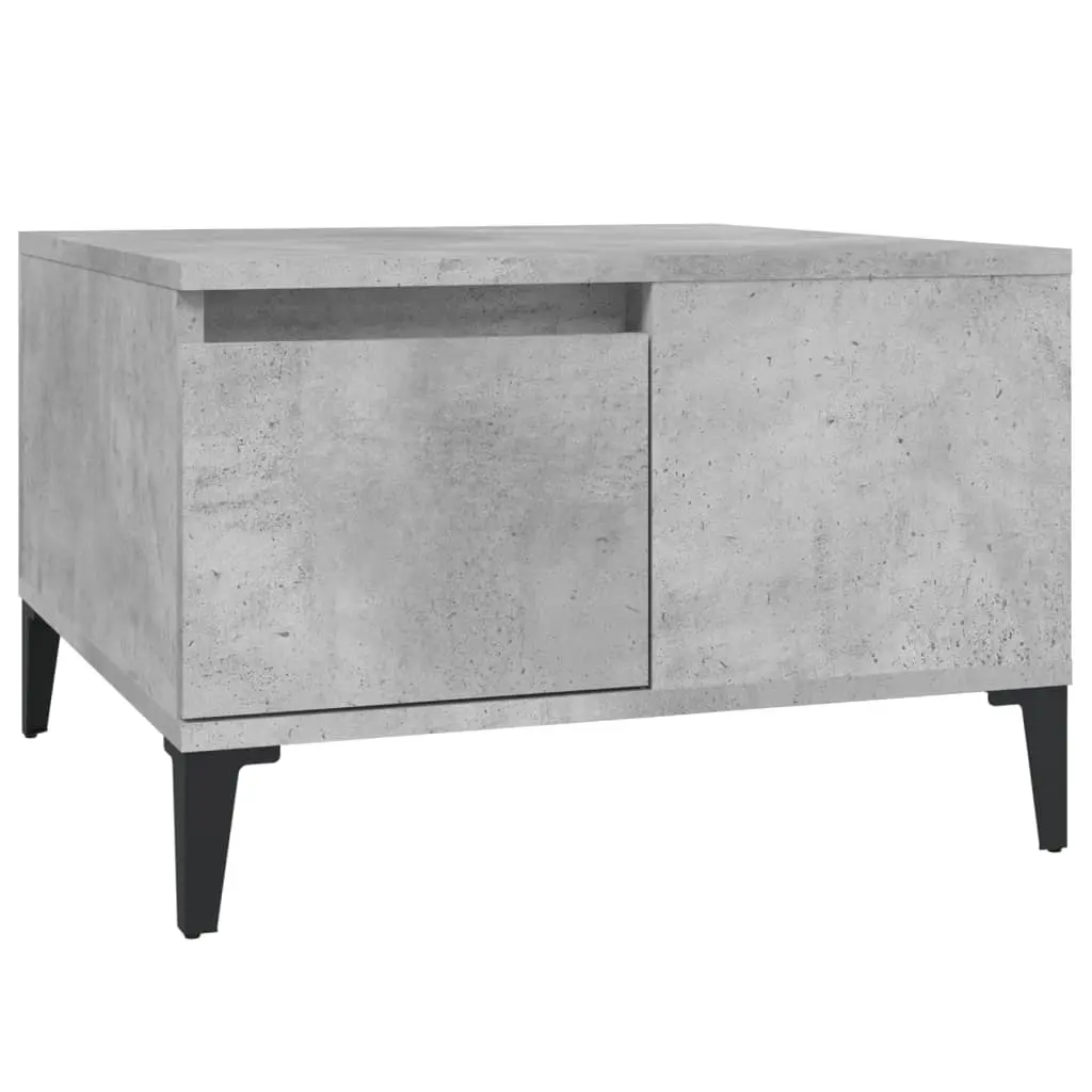 Coffee Table Concrete Grey 55x55x36.5 cm Engineered Wood 821088 - Furniture