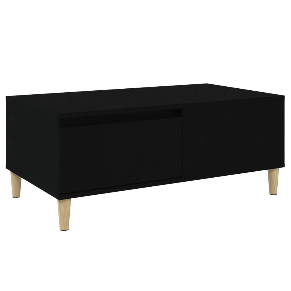 Coffee Table Black 90x50x36.5 cm Engineered Wood 821109 - Furniture