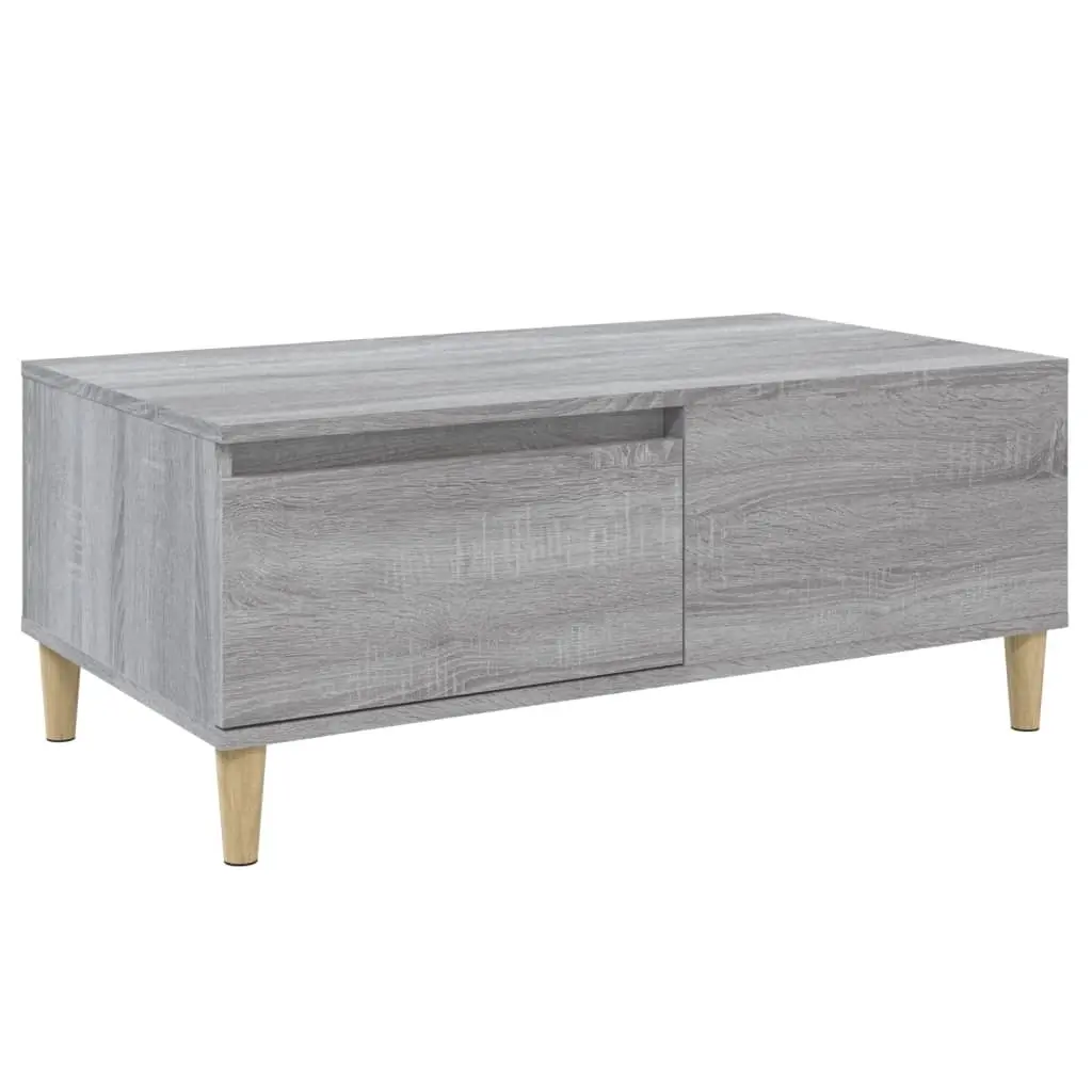 Coffee Table Grey Sonoma 90x50x36.5 cm Engineered Wood 821114 - Furniture