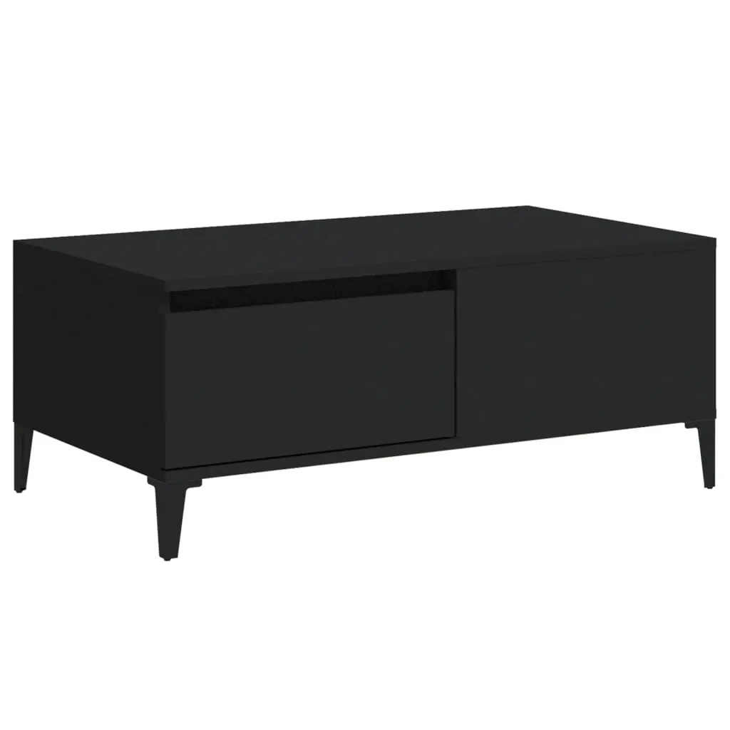 Coffee Table Black 90x50x36.5 cm Engineered Wood 821117 - Furniture