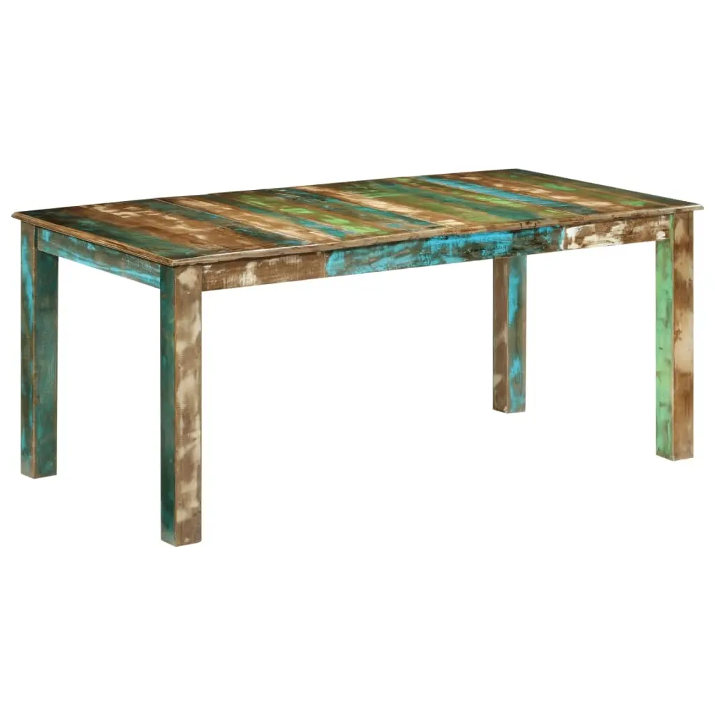 Dining Table 180x90x76 cm Solid Wood Reclaimed 351728 - Furniture