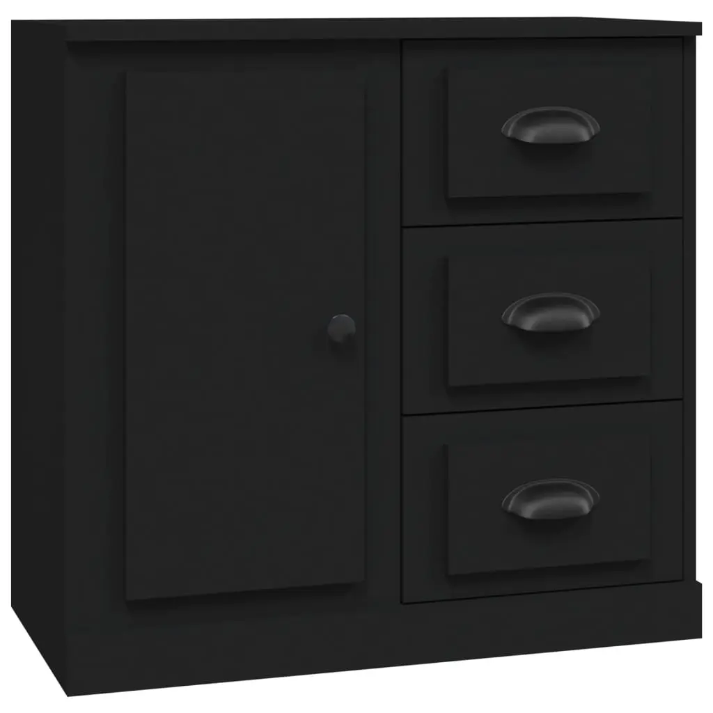 Sideboard Black 70x35.5x67.5 cm Engineered Wood 816193 - Furniture