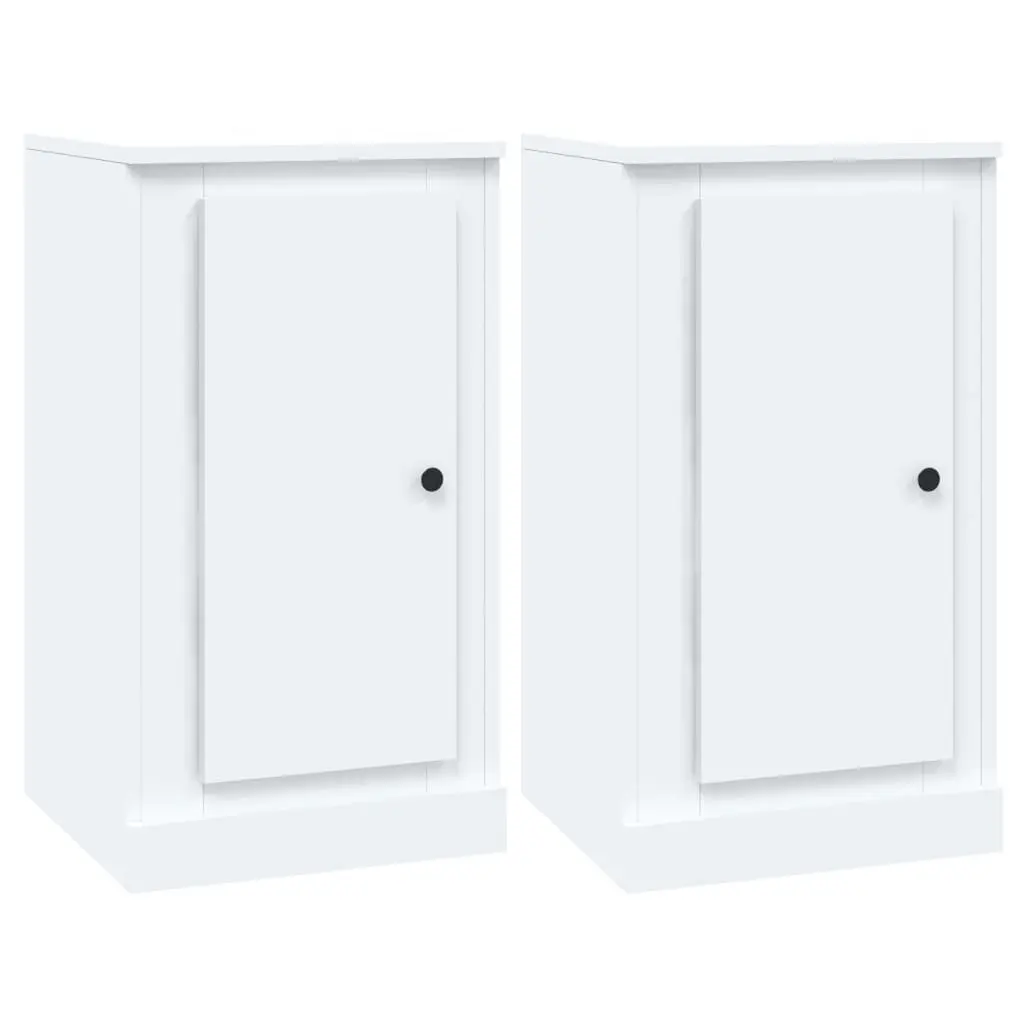 Sideboards 2 pcs White 37.5x35.5x67.5 cm Engineered Wood 816201 - Furniture
