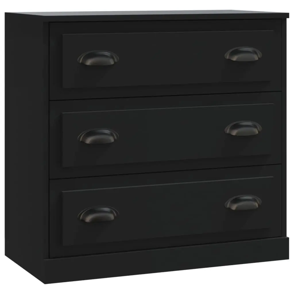 Sideboard Black 70x35.5x67.5 cm Engineered Wood 816225 - Furniture