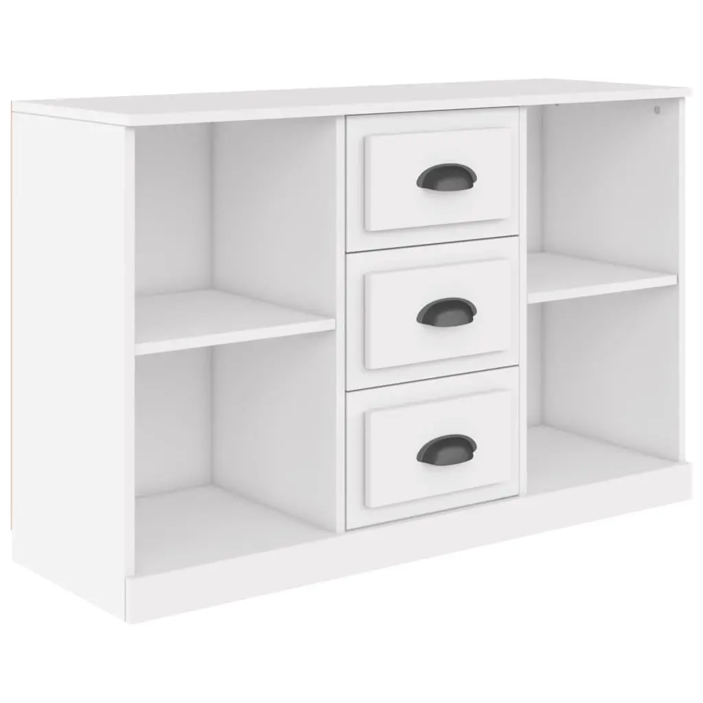 Sideboard White 104.5x35.5x67.5 cm Engineered Wood 816232 - Furniture