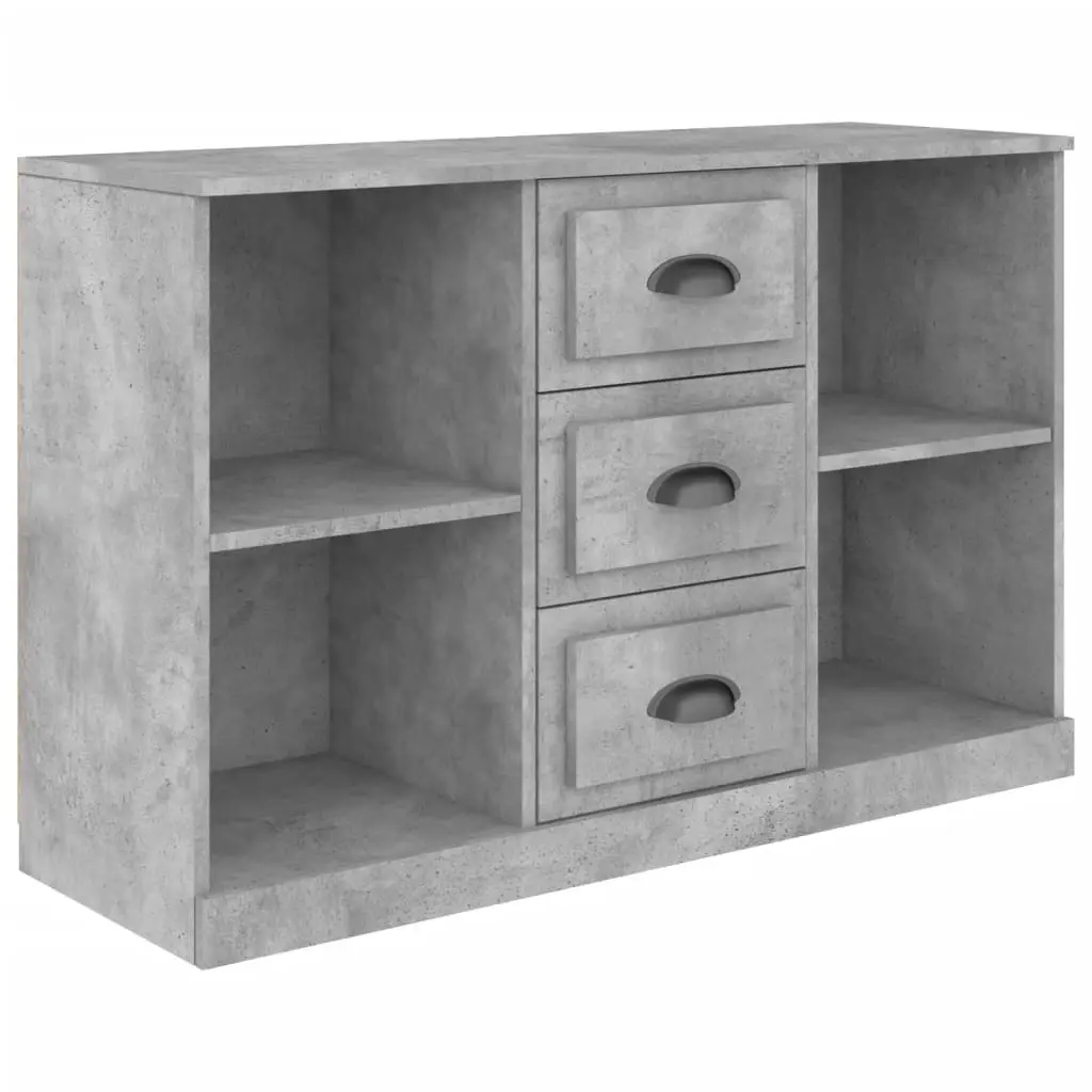 Sideboard Concrete Grey 104.5x35.5x67.5 cm Engineered Wood 816236 - Furniture