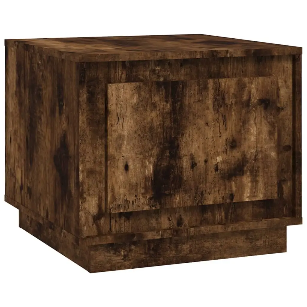 Coffee Table Smoked Oak 51x50x44 cm Engineered Wood 819873 - Furniture