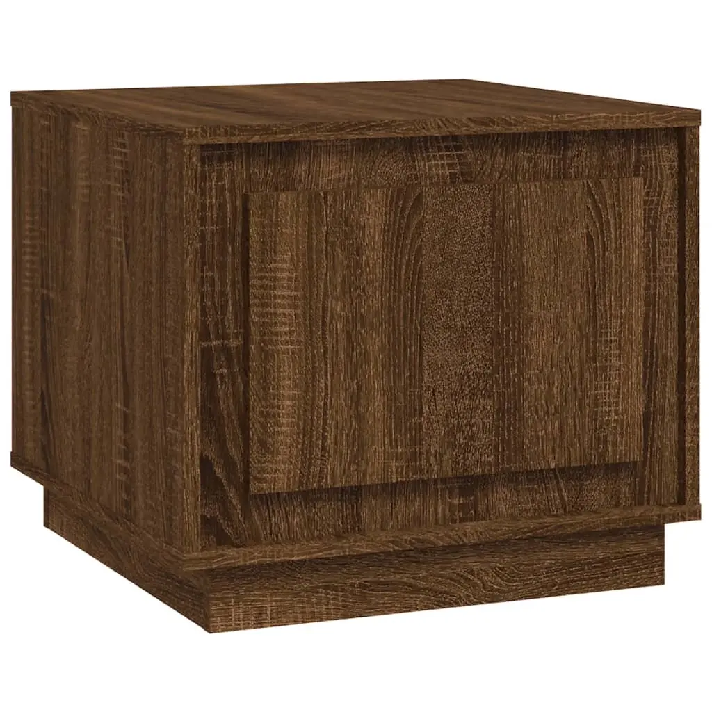 Coffee Table Brown Oak 51x50x44 cm Engineered Wood 819875 - Furniture