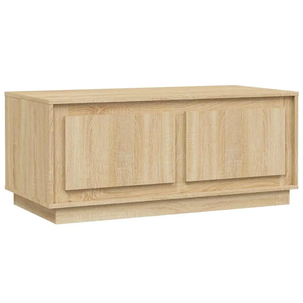 Coffee Table Sonoma Oak 102x50x44 cm Engineered Wood 819879 - Furniture
