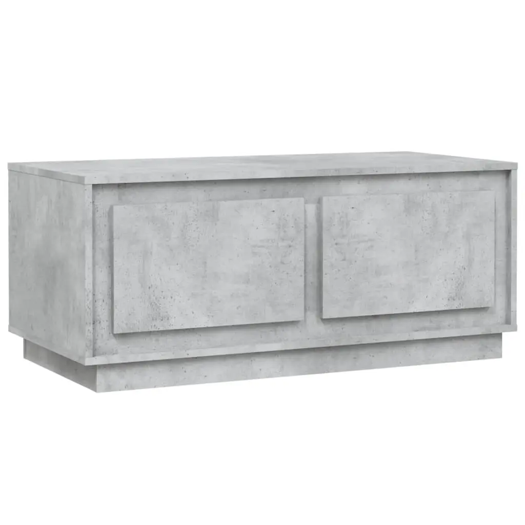 Coffee Table Concrete Grey 102x50x44 cm Engineered Wood 819880 - Furniture
