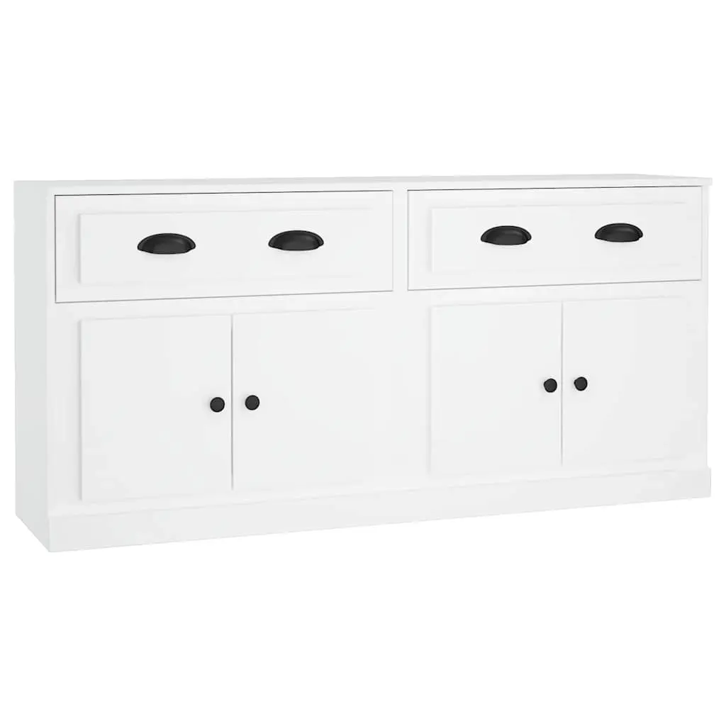 Sideboards 2 pcs White Engineered Wood 3185263 - Furniture