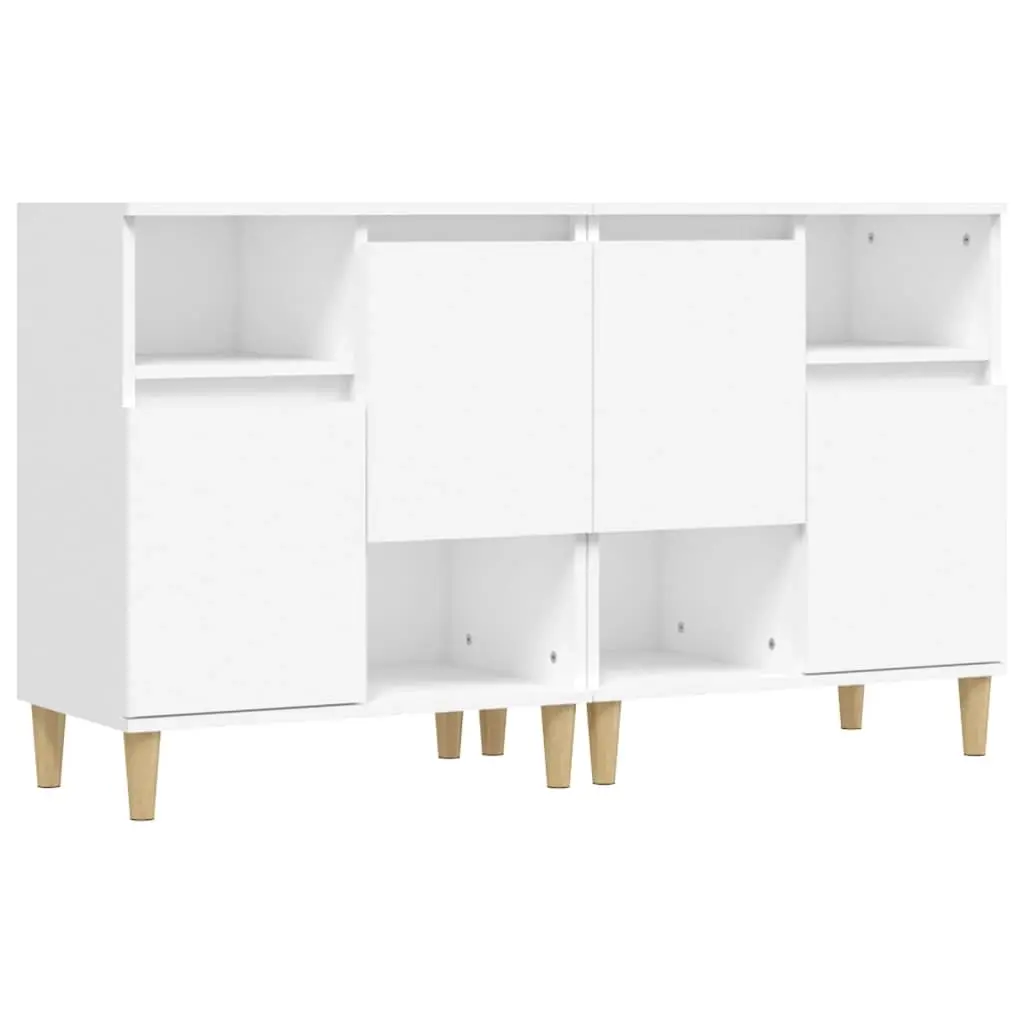 Sideboards 2 pcs White 60x35x70 cm Engineered Wood 3185719 - Furniture