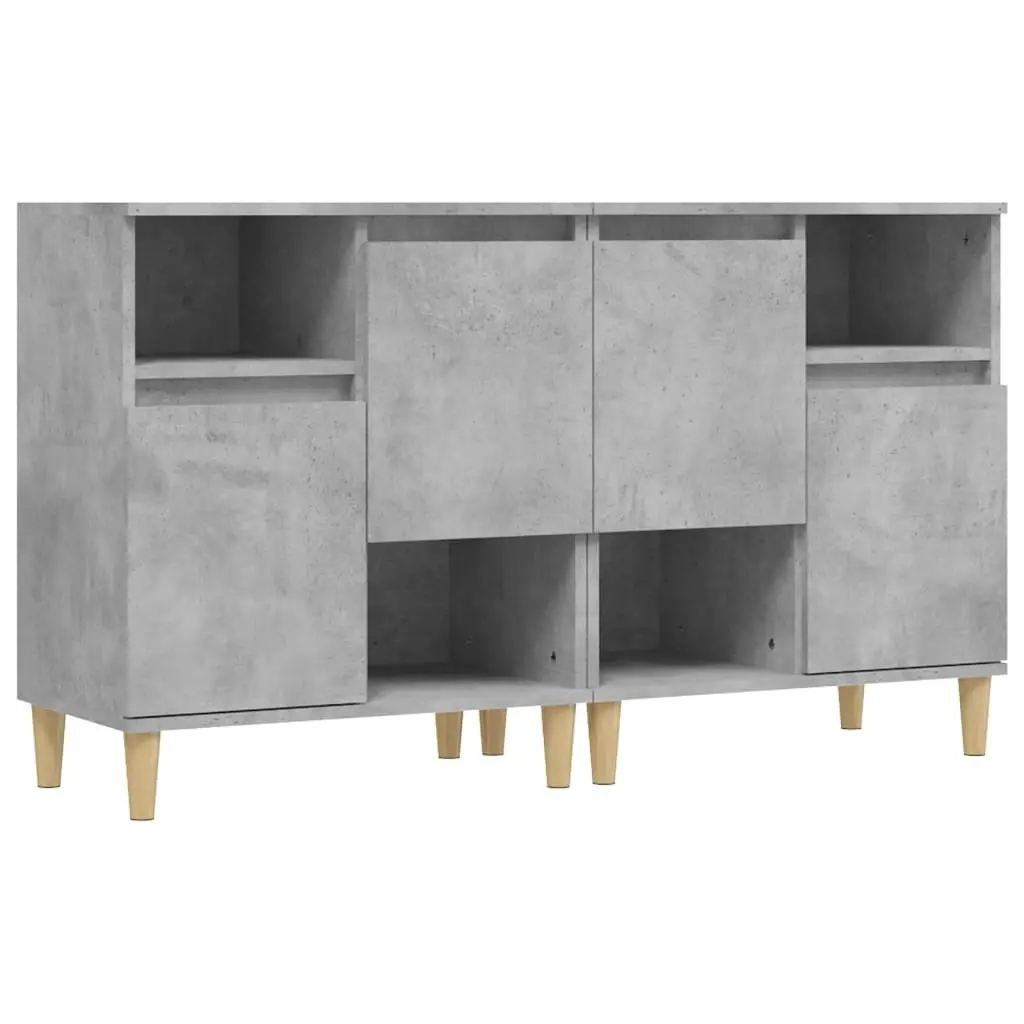 Sideboards 2 pcs Concrete Grey 60x35x70 cm Engineered Wood 3185723 - Furniture