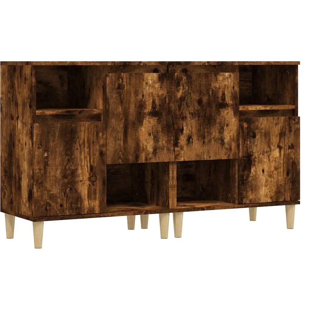 Sideboards 2 pcs Smoked Oak 60x35x70 cm Engineered Wood 3185724 - Furniture