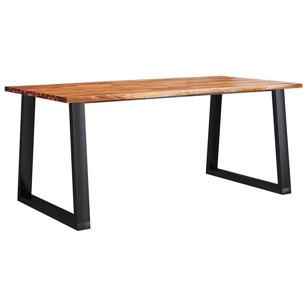 Dining Table with Live Edge 180x90x75 cm Solid Wood Acacia 353291 - Furniture