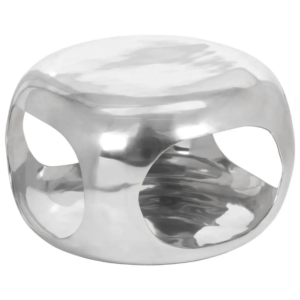 Coffee Table Aluminium 50x50x30 cm Silver 359612 - Furniture