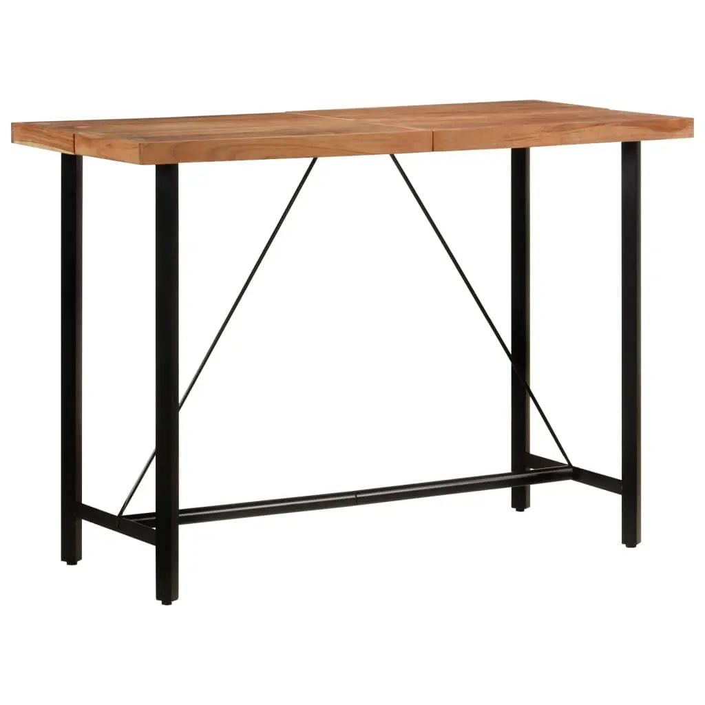 Bar Table 150x70x107 cm Solid Wood Acacia and Iron 356371 - Furniture