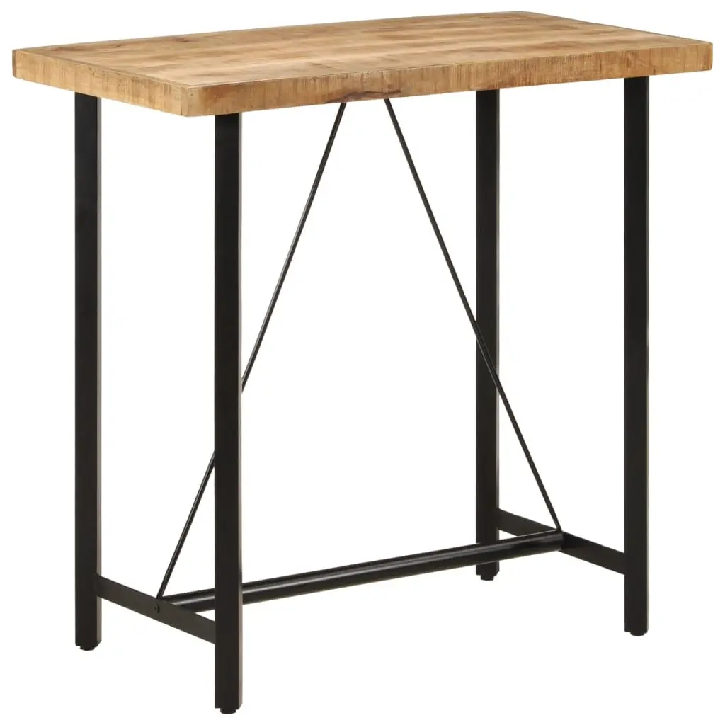 Bar Table 110x55x107 cm Solid Wood Mango and Iron 356381 - Furniture