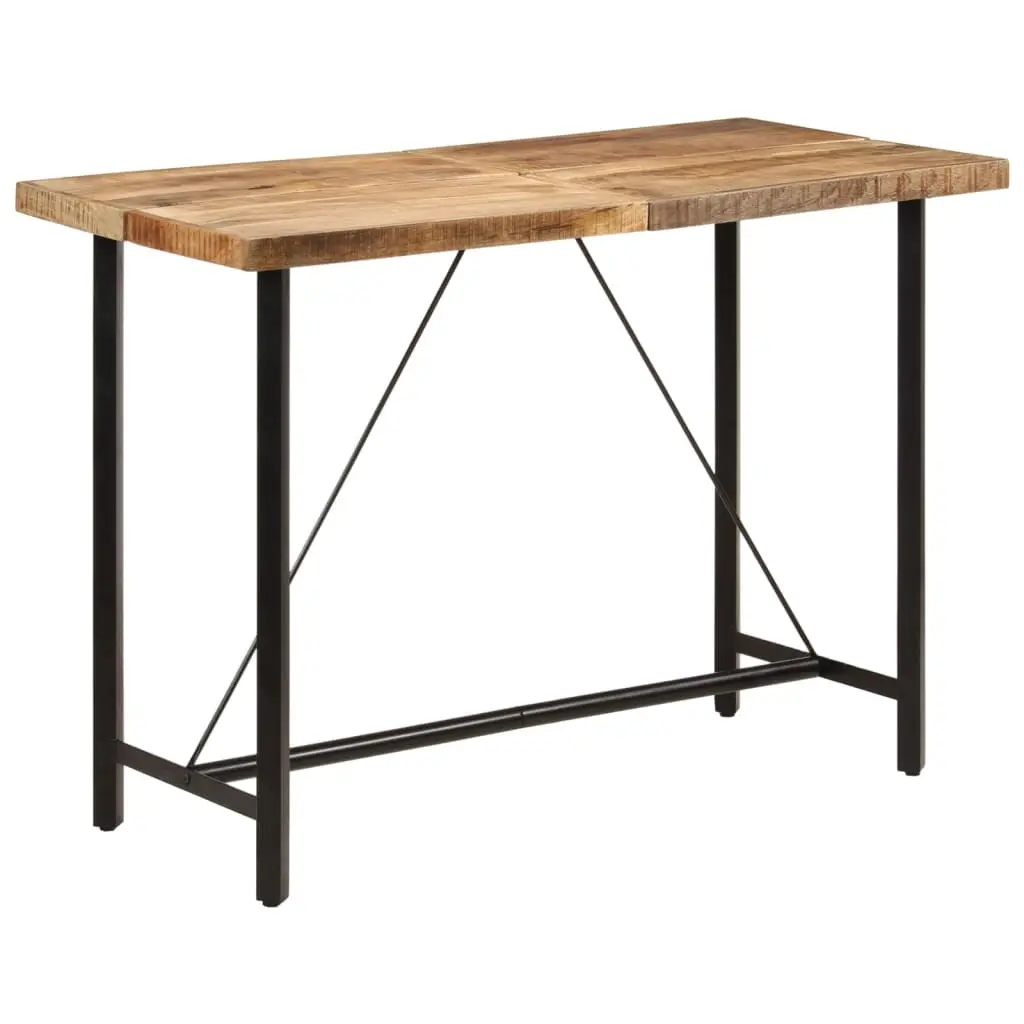 Bar Table 150x70x107 cm Solid Wood Mango and Iron 356382 - Furniture