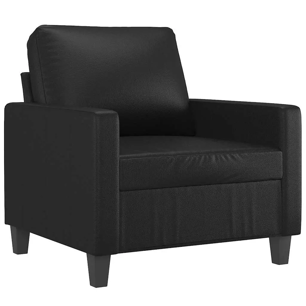 Sofa Chair Black 60 cm Faux Leather 359127 - Furniture
