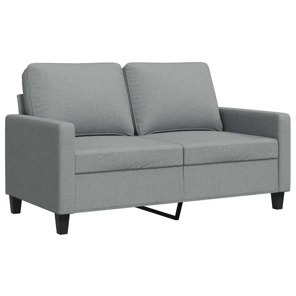 2-Seater Sofa Light Grey 120 cm Fabric 359155