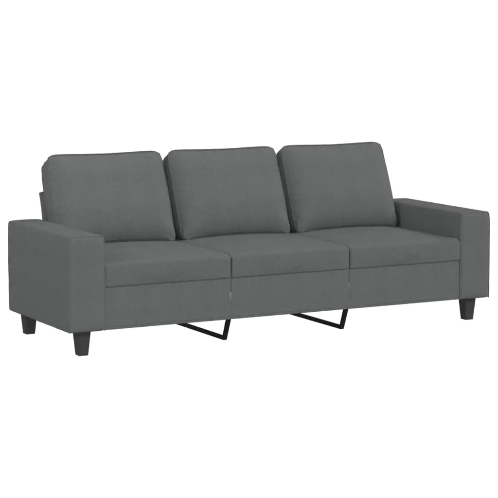 3-Seater Sofa Dark Grey 180 cm Fabric 359400