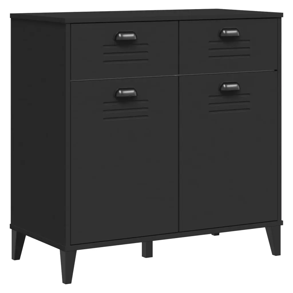 Sideboard VIKEN Black 80x40x80 cm Engineered Wood 374936 - Furniture