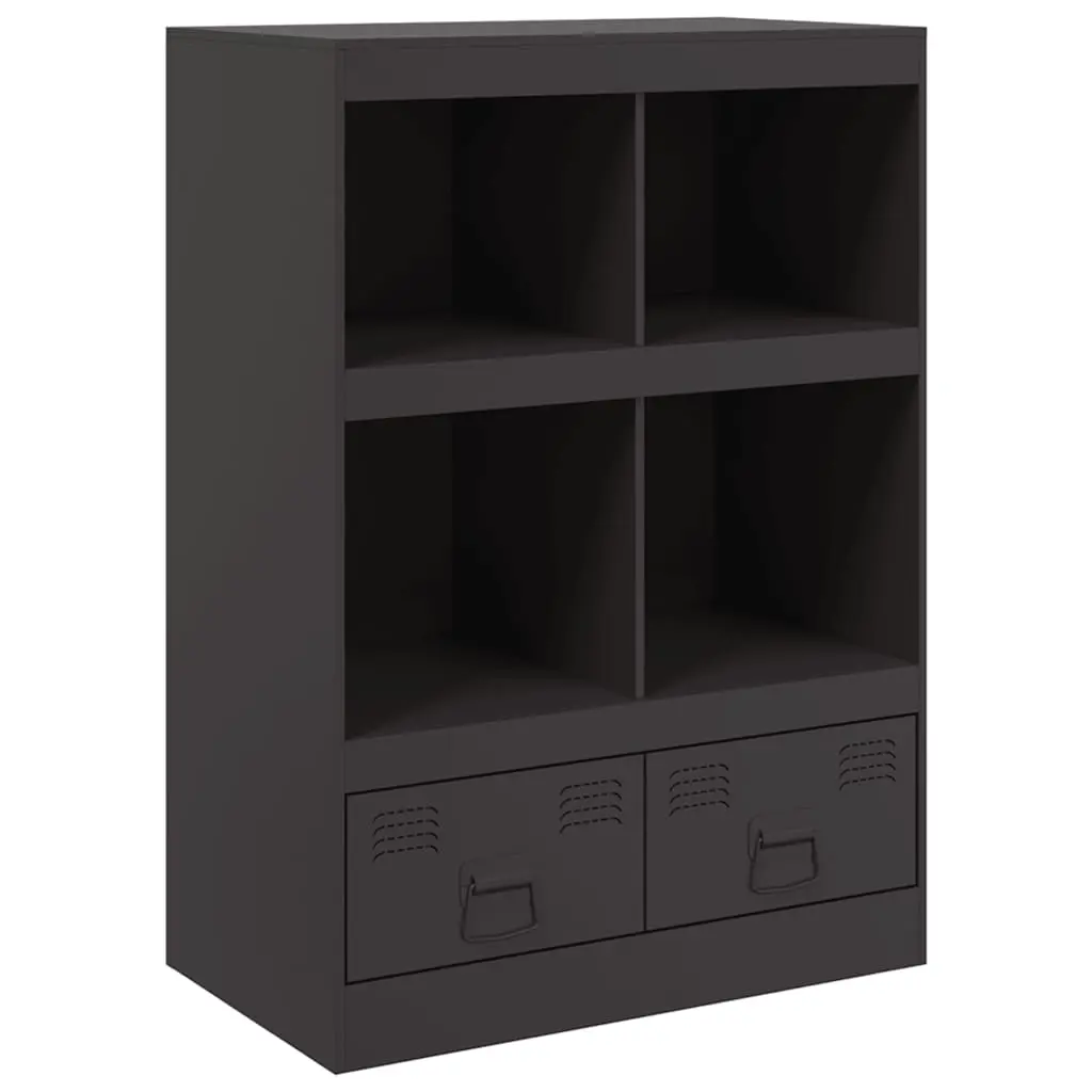 Highboard Black 67x39x95 cm Steel 841799 - Furniture