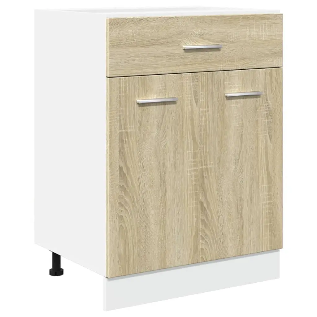 Drawer Bottom Cabinet Lyon Sonoma Oak 60x46x81.5 cm Engineered Wood 849614 - Furniture