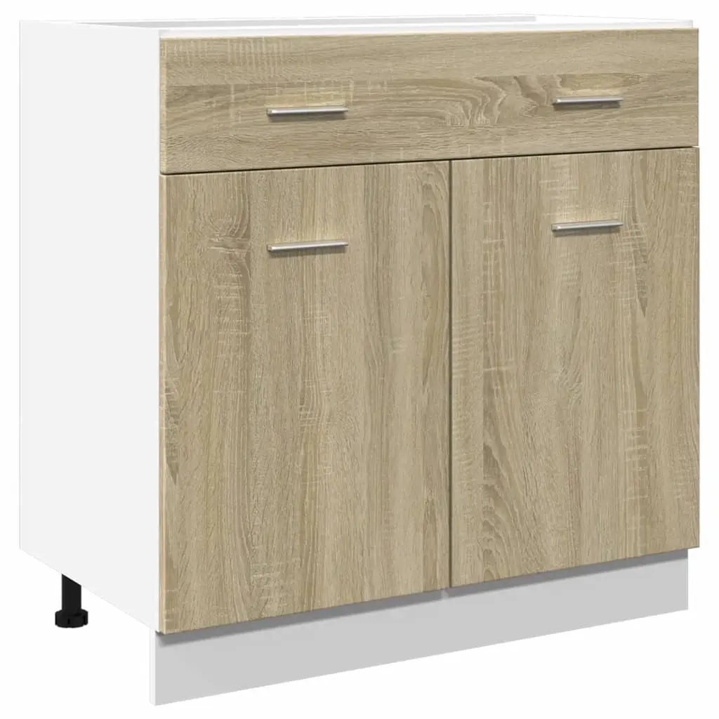 Drawer Bottom Cabinet Lyon Sonoma Oak 80x46x81.5 cm Engineered Wood 849615 - Furniture