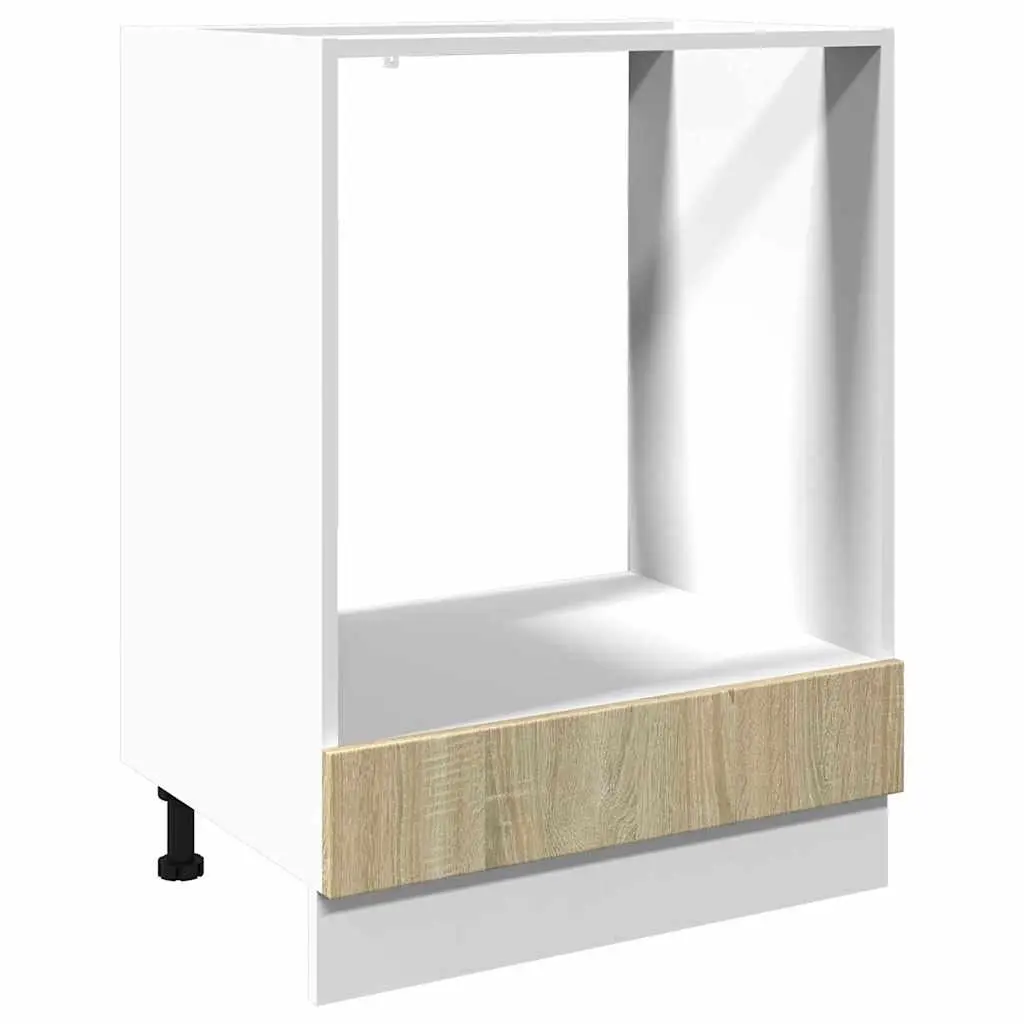 Oven Cabinet Sonoma Oak 60x46x81.5 cm Engineered Wood 849617 - Furniture
