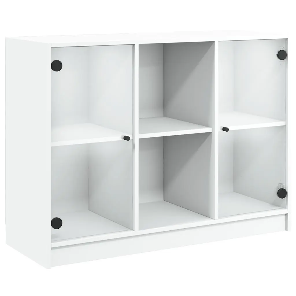 Sideboard White 102x37x75.5 cm Engineered Wood 3295871 - Furniture