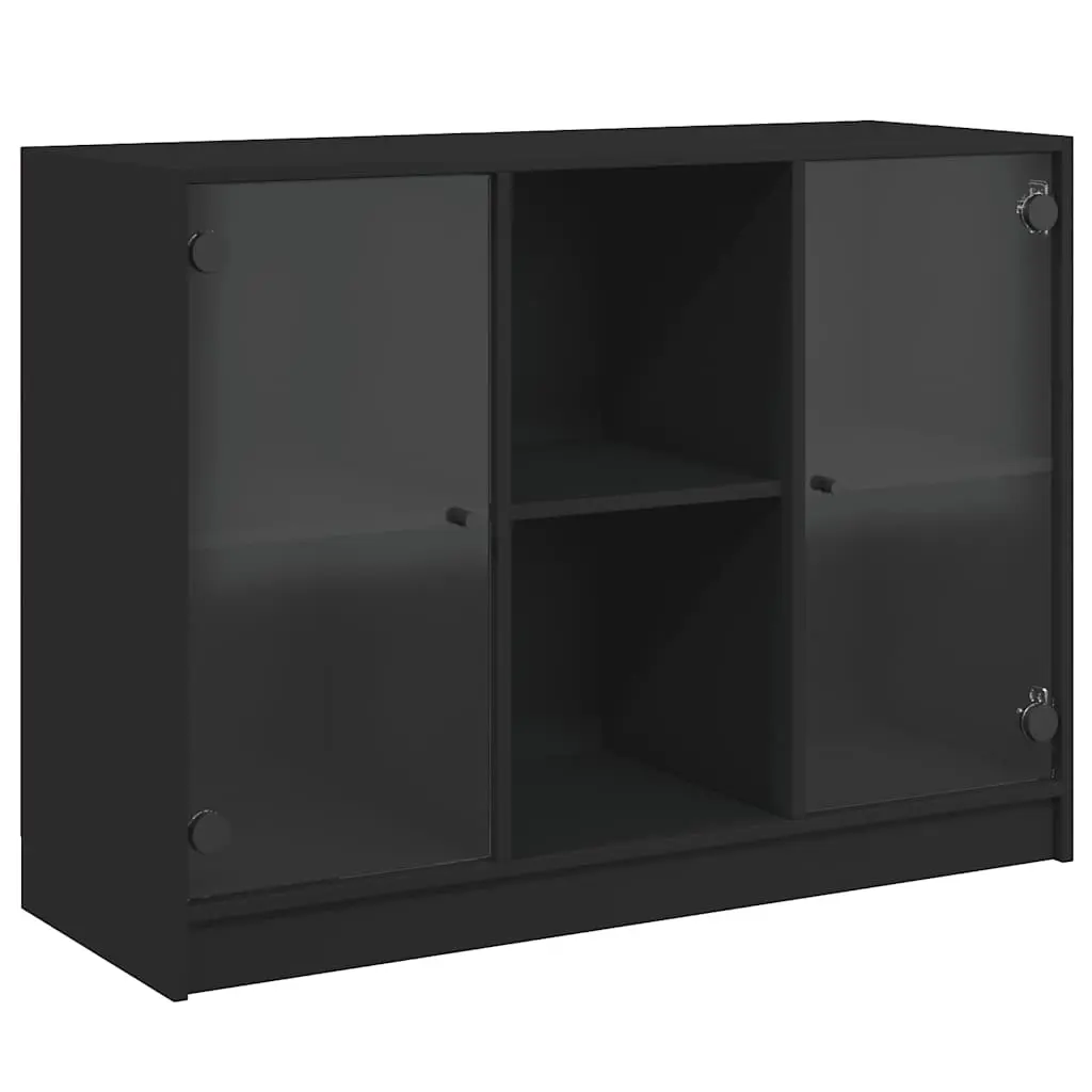 Sideboard Black 102x37x75.5 cm Engineered Wood 3295872 - Furniture