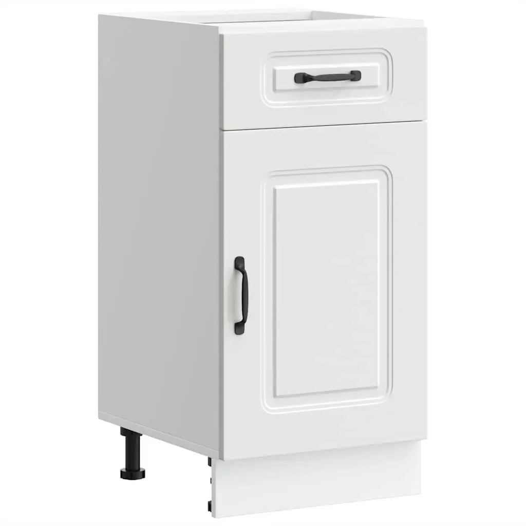 Kitchen Base Cabinet Kalmar White Engineered Wood 853467 - Furniture