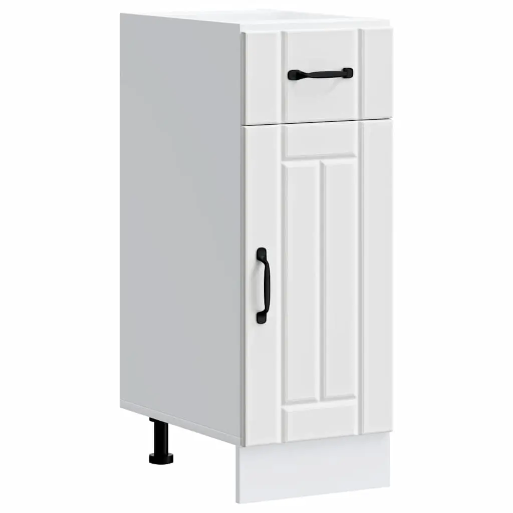 Kitchen Base Cabinet Lucca White Engineered Wood 853697 - Furniture