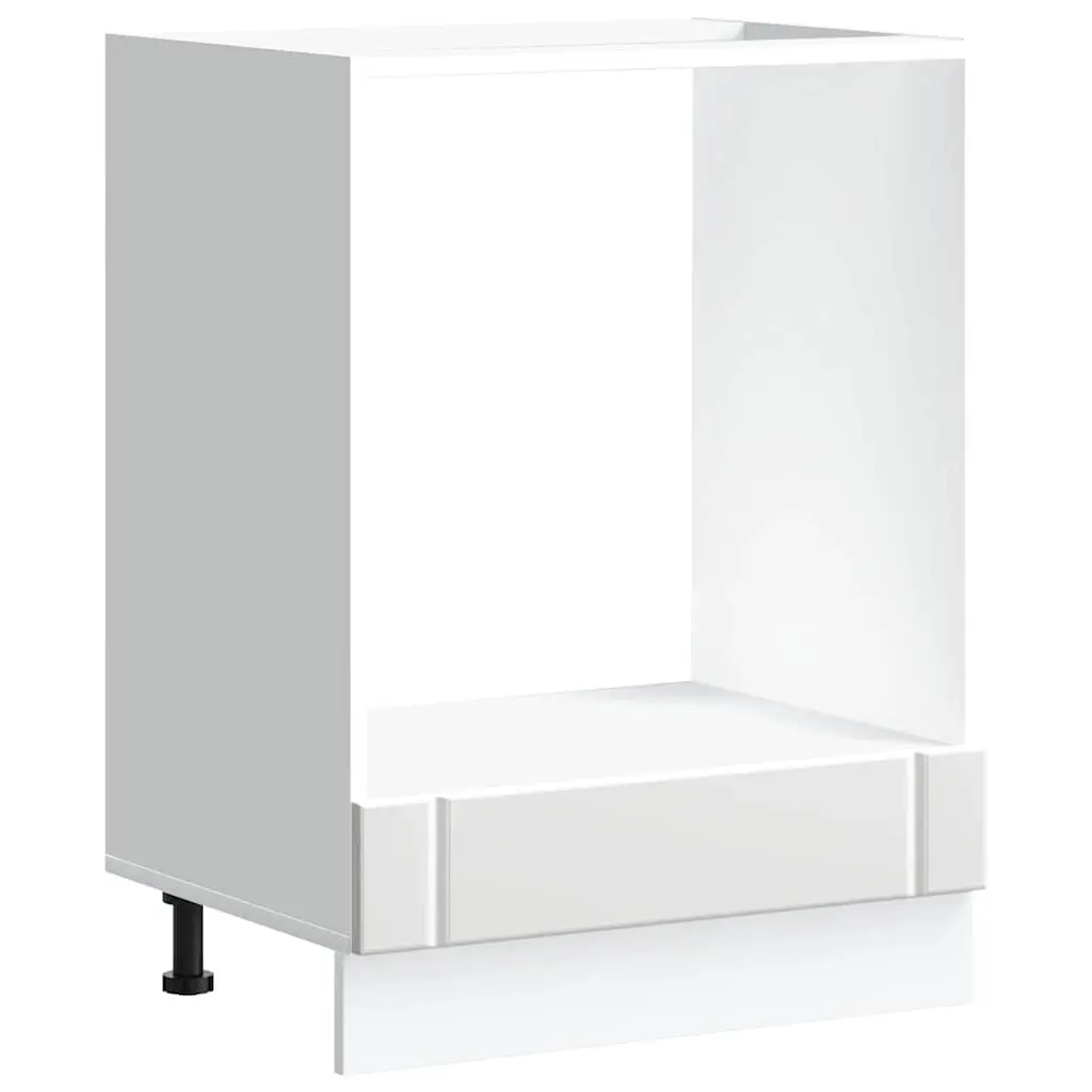 Oven Cabinet Lucca White Engineered Wood 853757 - Furniture