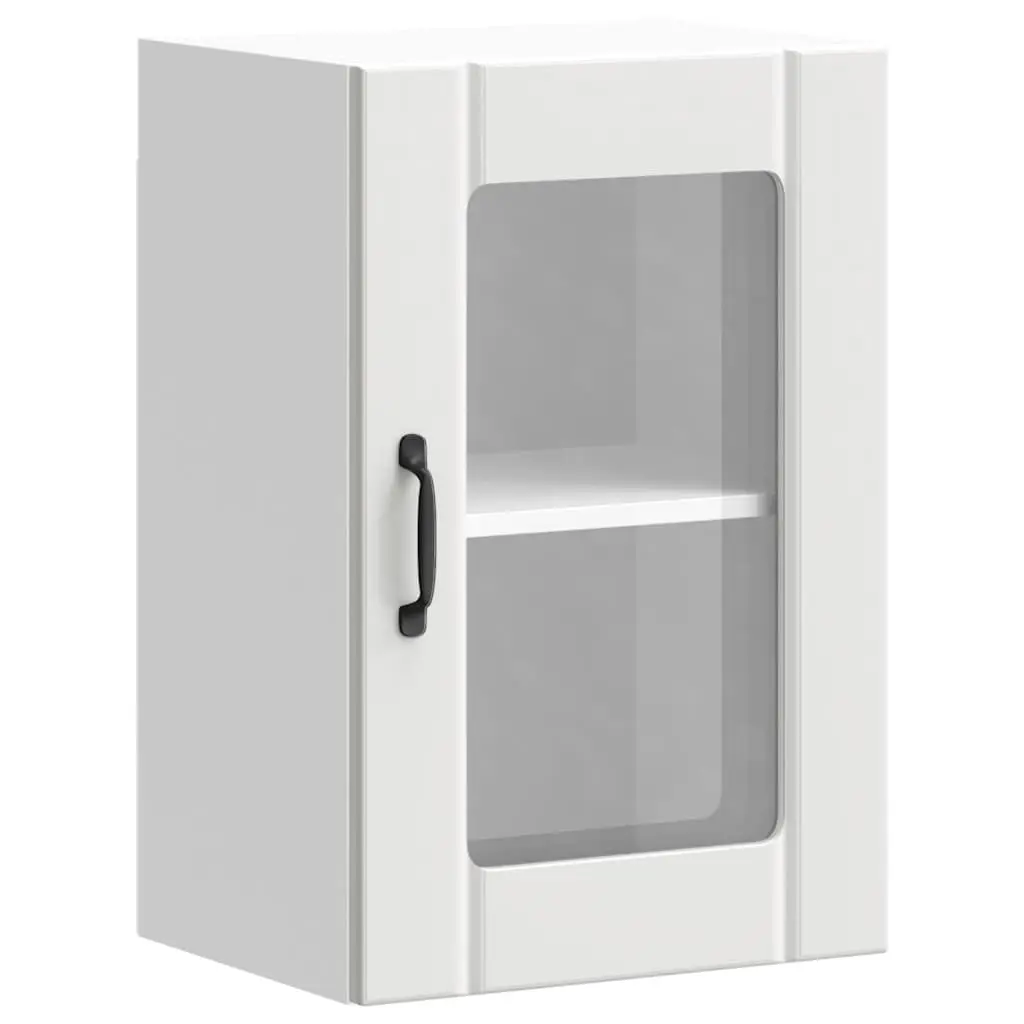 Kitchen Wall Cabinet with Glass Door Lucca White 853767 - Furniture