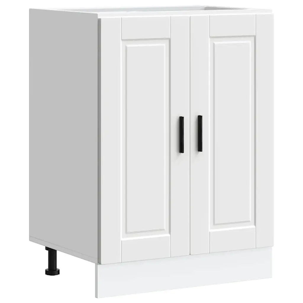 Kitchen Base Cabinet Porto White Engineered Wood 853917 - Furniture