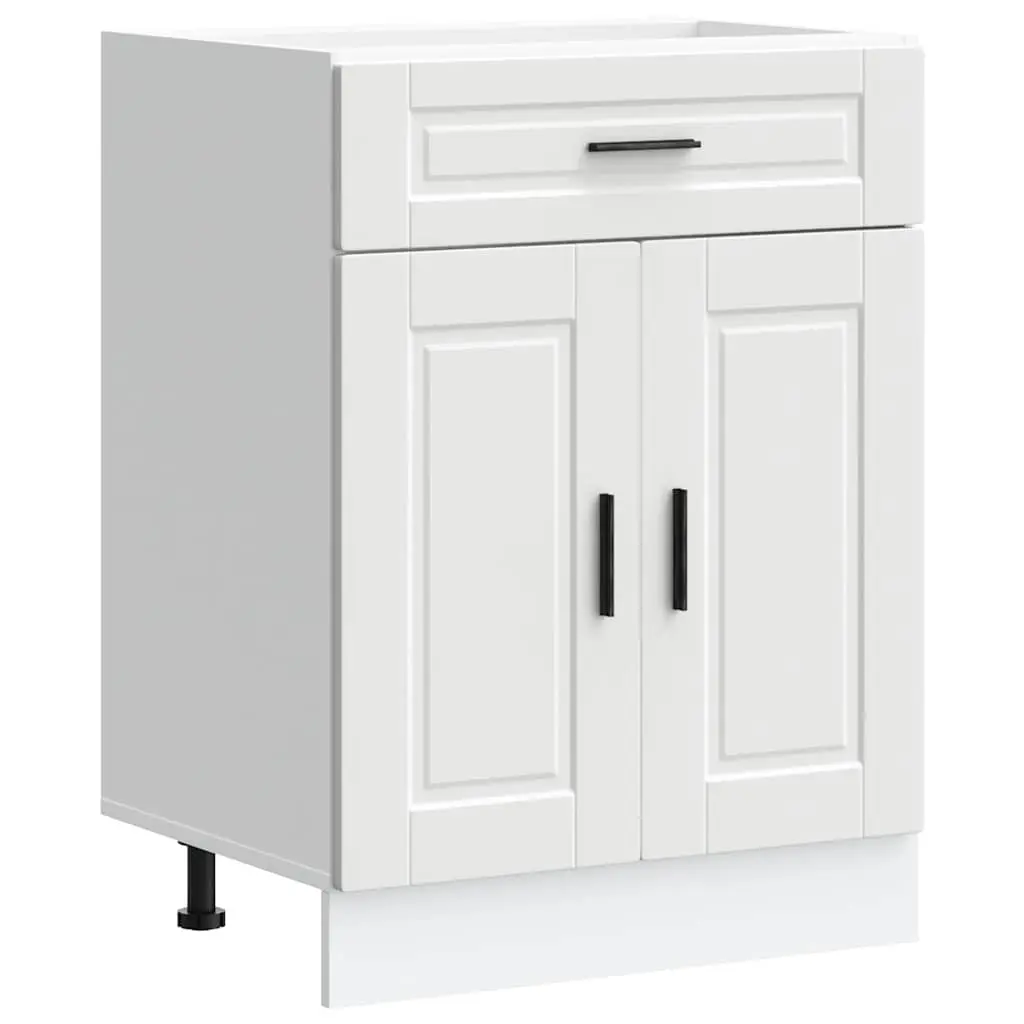 Kitchen Base Cabinet Porto White Engineered Wood 853967 - Furniture