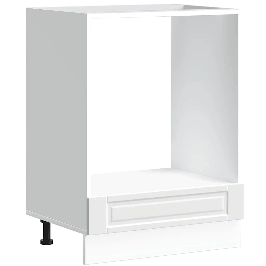 Oven Cabinet Porto White Engineered Wood 853997 - Furniture