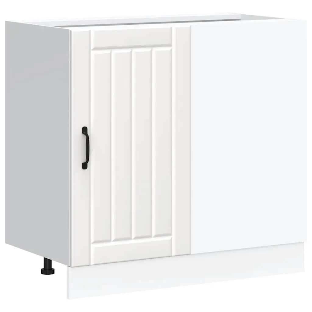 Kitchen Base Cabinet Lucca White Engineered Wood 854308 - Furniture