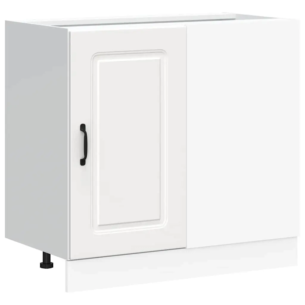 Kitchen Base Cabinet Kalmar White Engineered Wood 854318 - Furniture