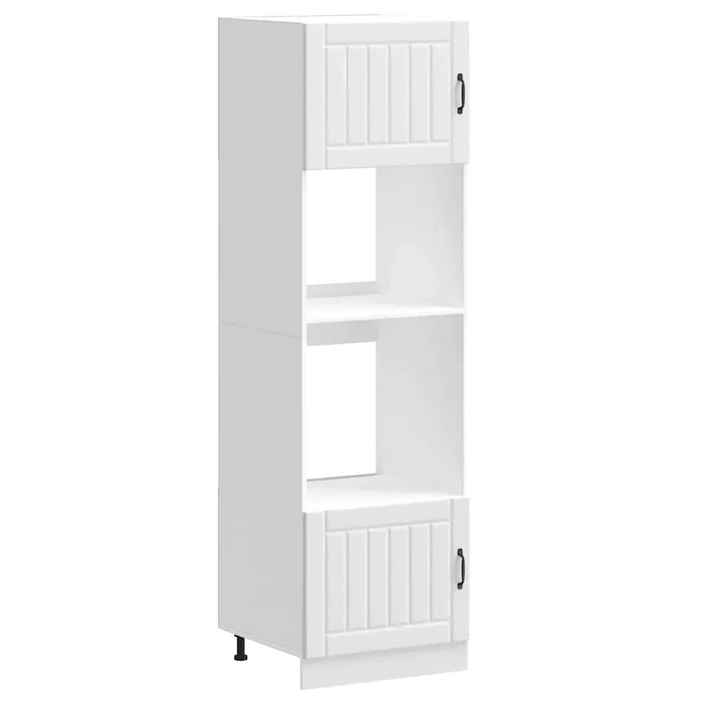 Oven Cabinets 2 pcs Lucca White Engineered Wood 3315041 - Furniture