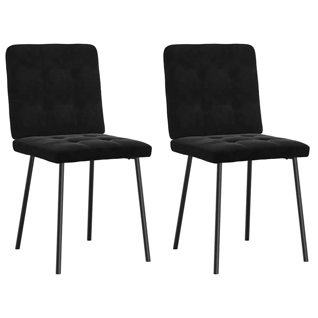 Dining Chairs 2 pcs Black Velvet 4101063 - Furniture
