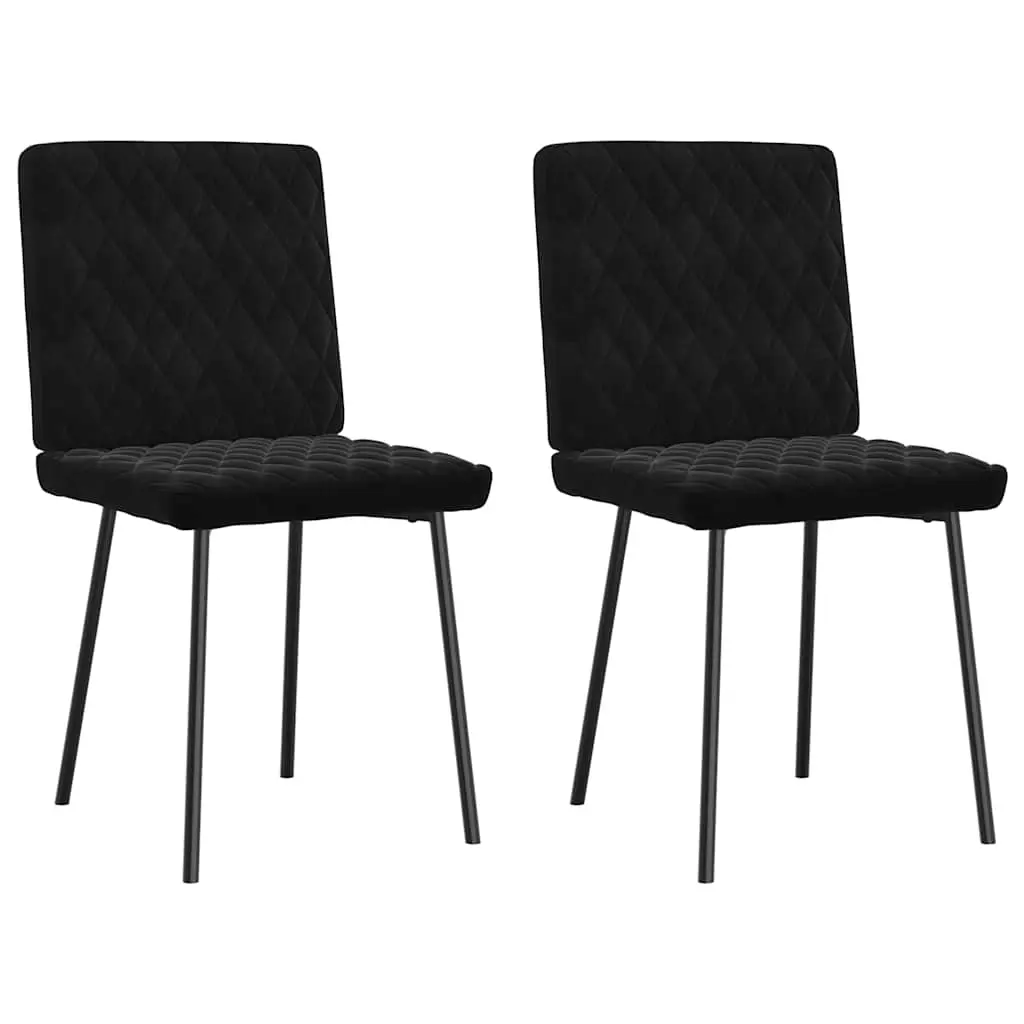 Dining Chairs 2 pcs Black Velvet 4101109 - Furniture