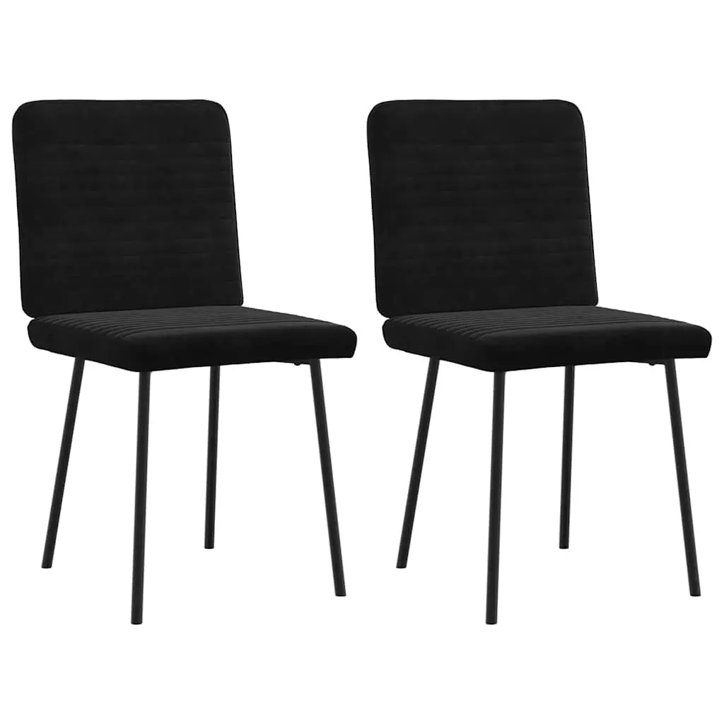 Dining Chairs 2 pcs Black Velvet 4101139 - Furniture