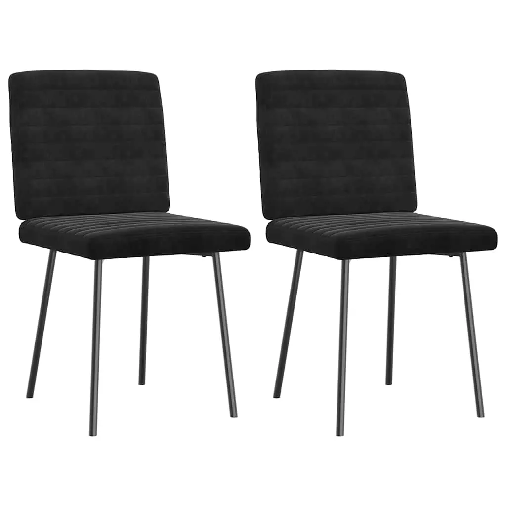 Dining Chairs 2 pcs Black Velvet 4101162 - Furniture