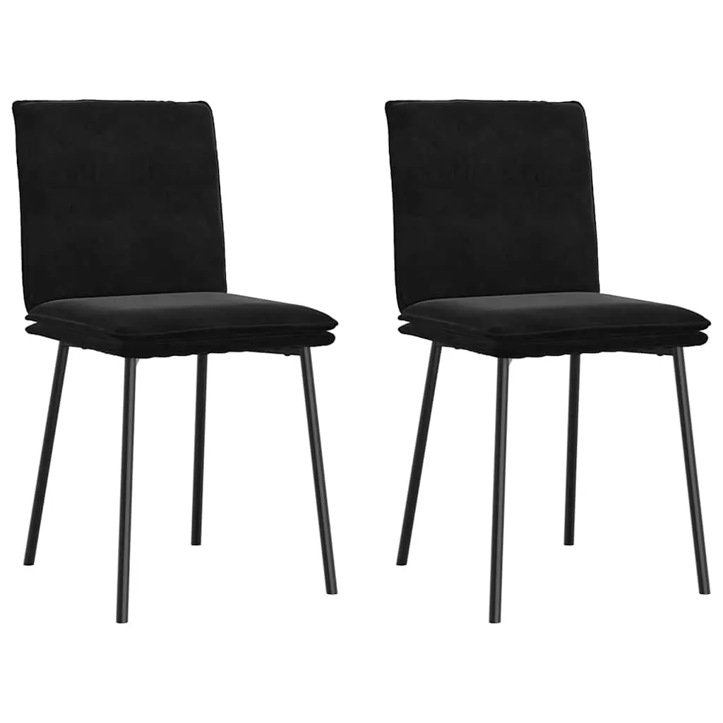 Dining Chairs 2 pcs Black Velvet 4101250 - Furniture