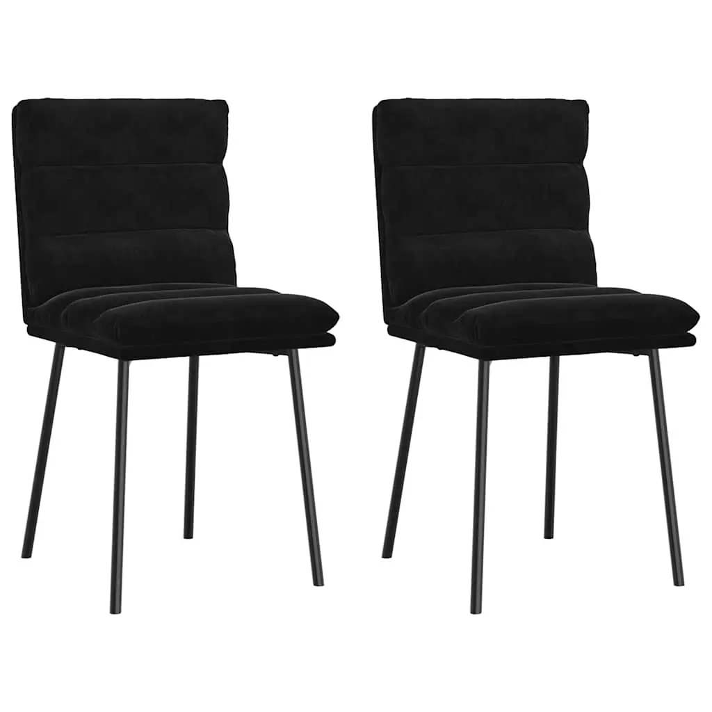 Dining Chairs 2 pcs Black Velvet 4101288 - Furniture